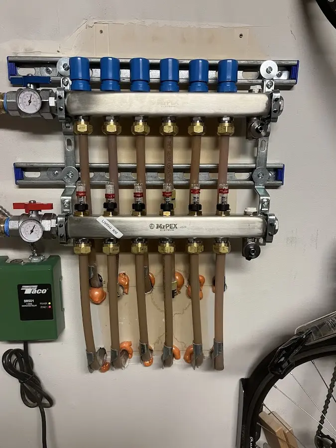 Plumber performing Gas Line Installation at a residential property in Cupertino